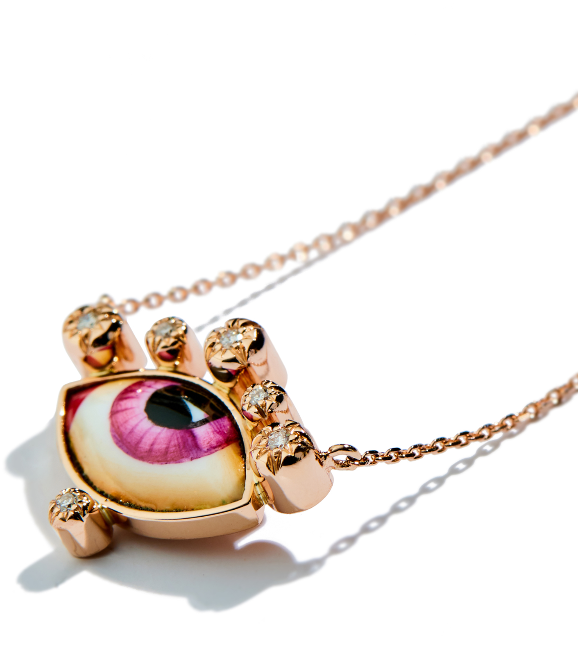 Lito Russe Petit Rose diamond necklace